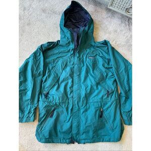vintage Patagonia Lightweight Parka Hoodie Zip Jacket, Large C48